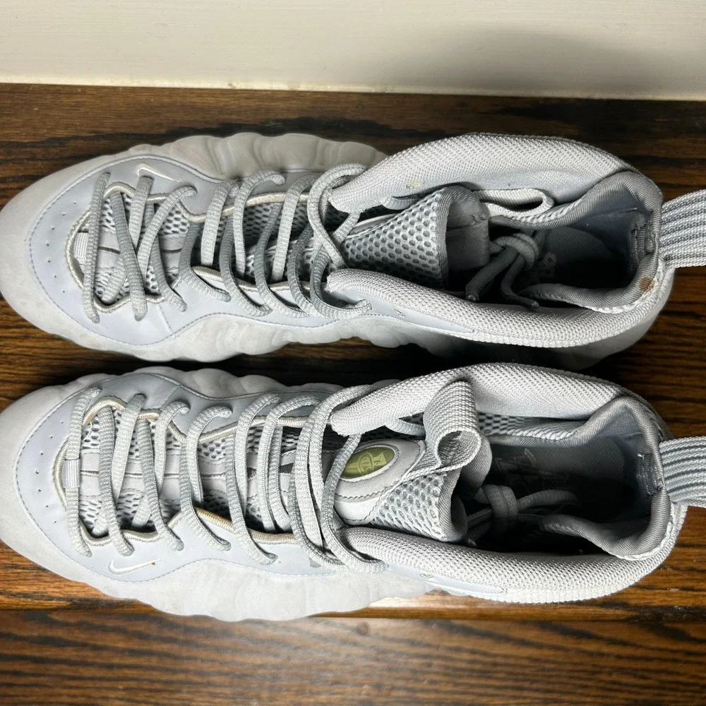 Nike Air Foamposite One Wolf Grey Suede 575420-007 Mens Basketball Shoes 13